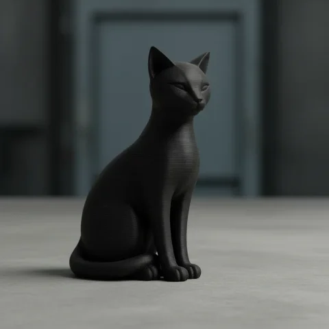 Pack 70 Arquivos STL Estátuas de Gatos para Impressão 3D