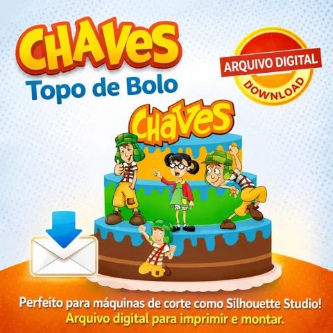 Topo de Bolo – Arquivo Studio para Máquinas de Corte 1