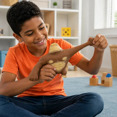 Macaco Gorila Squishy Elástico Antiestresse