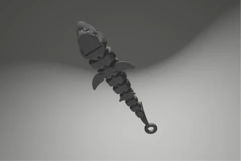 +35 Chaveiros de Peixes Articulados 3MF para Impressão 3D