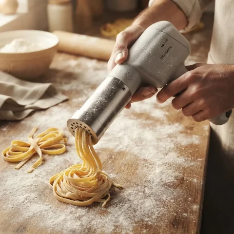 Máquina de Macarrão Elétrica Tomate MAZ-127 USB-C com 5 Moldes 3