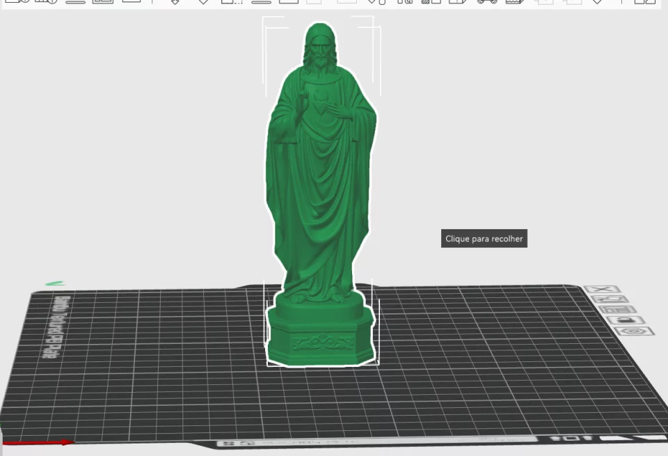Coração Glorioso de Jesus – Arquivo STL para Impressão 3D