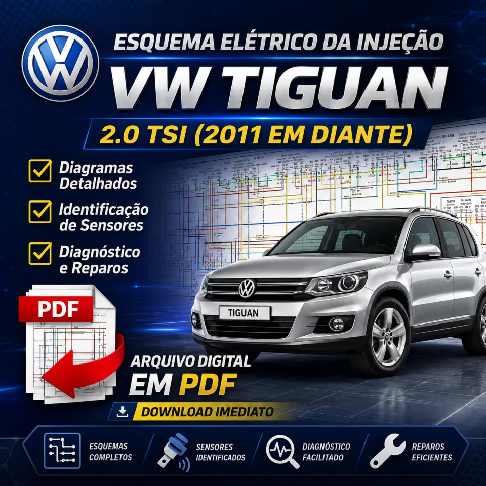 Esquema Elétrico da Injeção VW Tiguan 2.0 TSI (2011 em diante) | PDF – Download