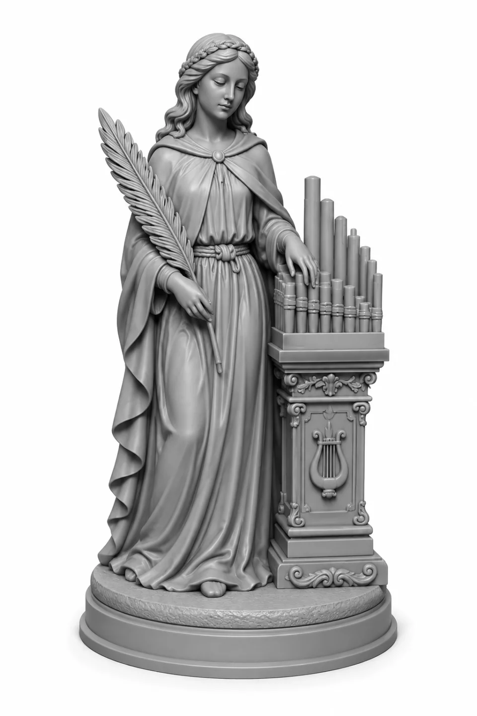 Santa Cecília – Arquivo STL para impressão 3D