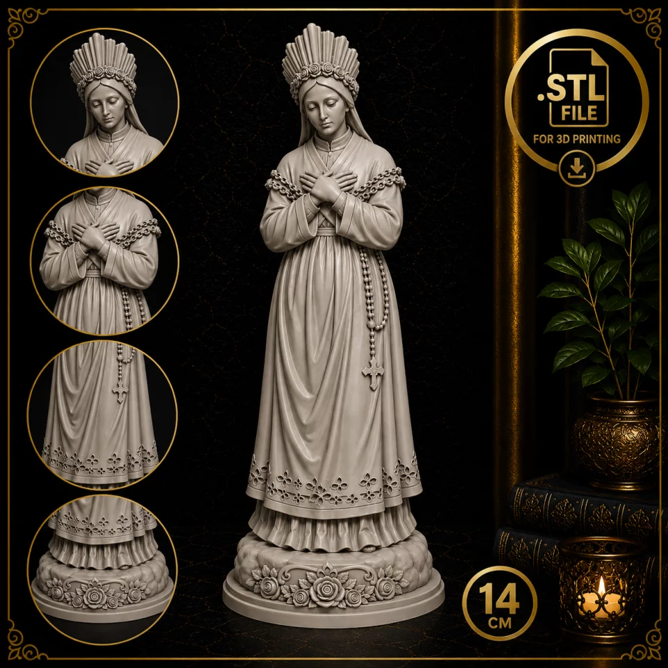 Nossa Senhora de La Salette – Arquivo STL para Impressão 3D
