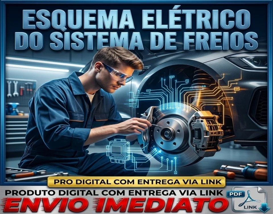 Esquema Elétrico do Freio ABS BMW 120i Cabrio de 2008 em diante