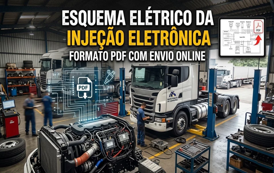 Esquema Elétrico Injeção Eletrônica Mercedes Axor 3344 de 2005 em diante
