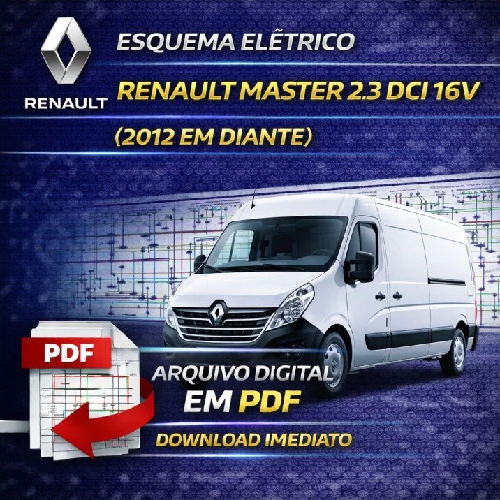 Esquema Elétrico Renault Master 2.3 DCI 16V (2012 em diante) PDF – Download