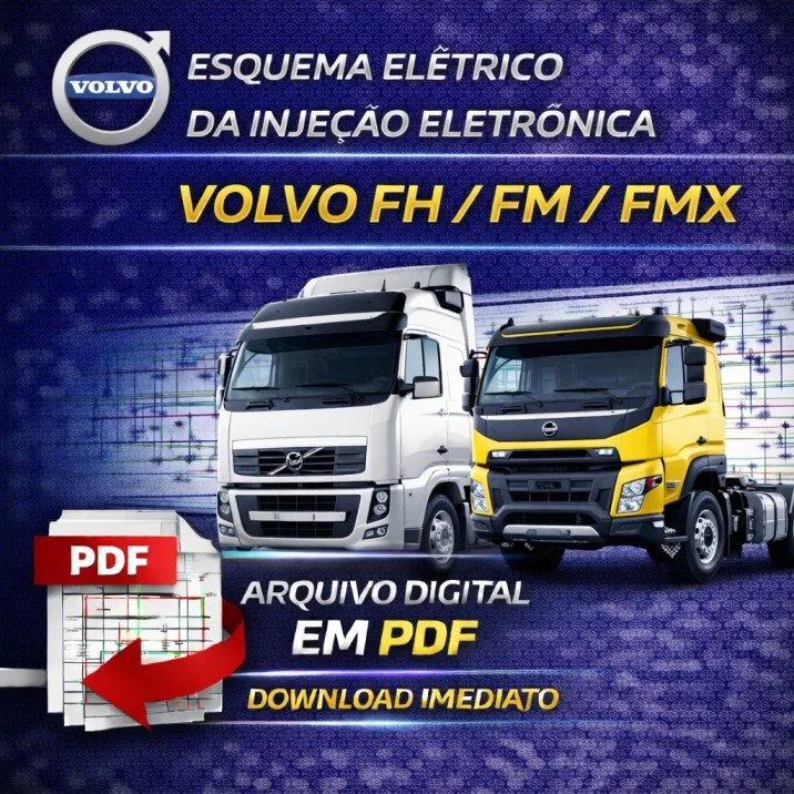 Esquema Elétrico da Injeção Eletrônica Volvo FH / FM / FMX – PDF Download