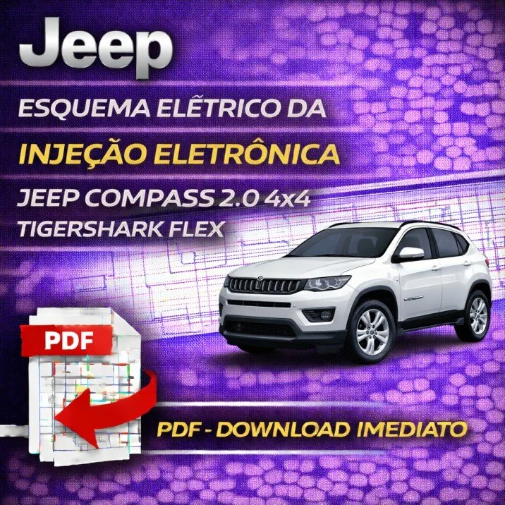 Esquema Elétrico da Injeção Eletrônica Jeep Compass 2.0 4x4 Tigershark Flex PDF