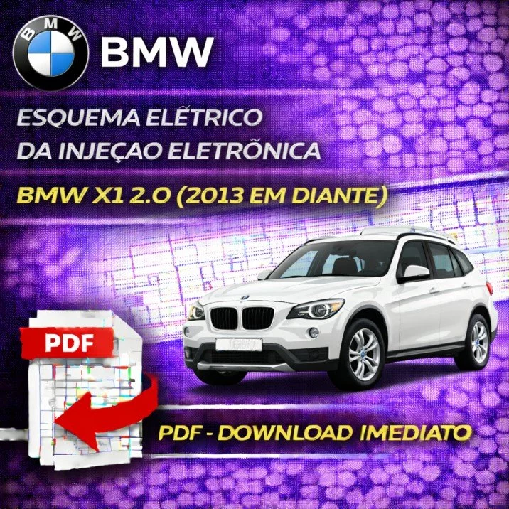 Esquema Elétrico da Injeção Eletrônica BMW X1 2.0 (2013 em diante) – PDF