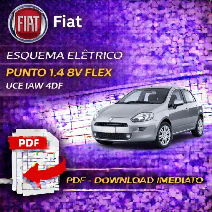 Esquema Elétrico Fiat Punto 1.4 8V Flex – UCE IAW 4DF | PDF