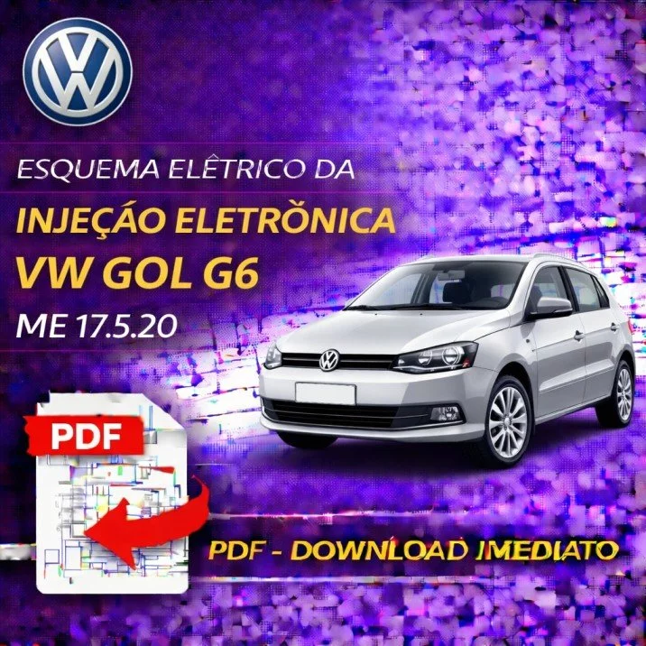 Esquema Elétrico da Injeção Eletrônica VW Gol G6 – ME 17.5.20 | PDF