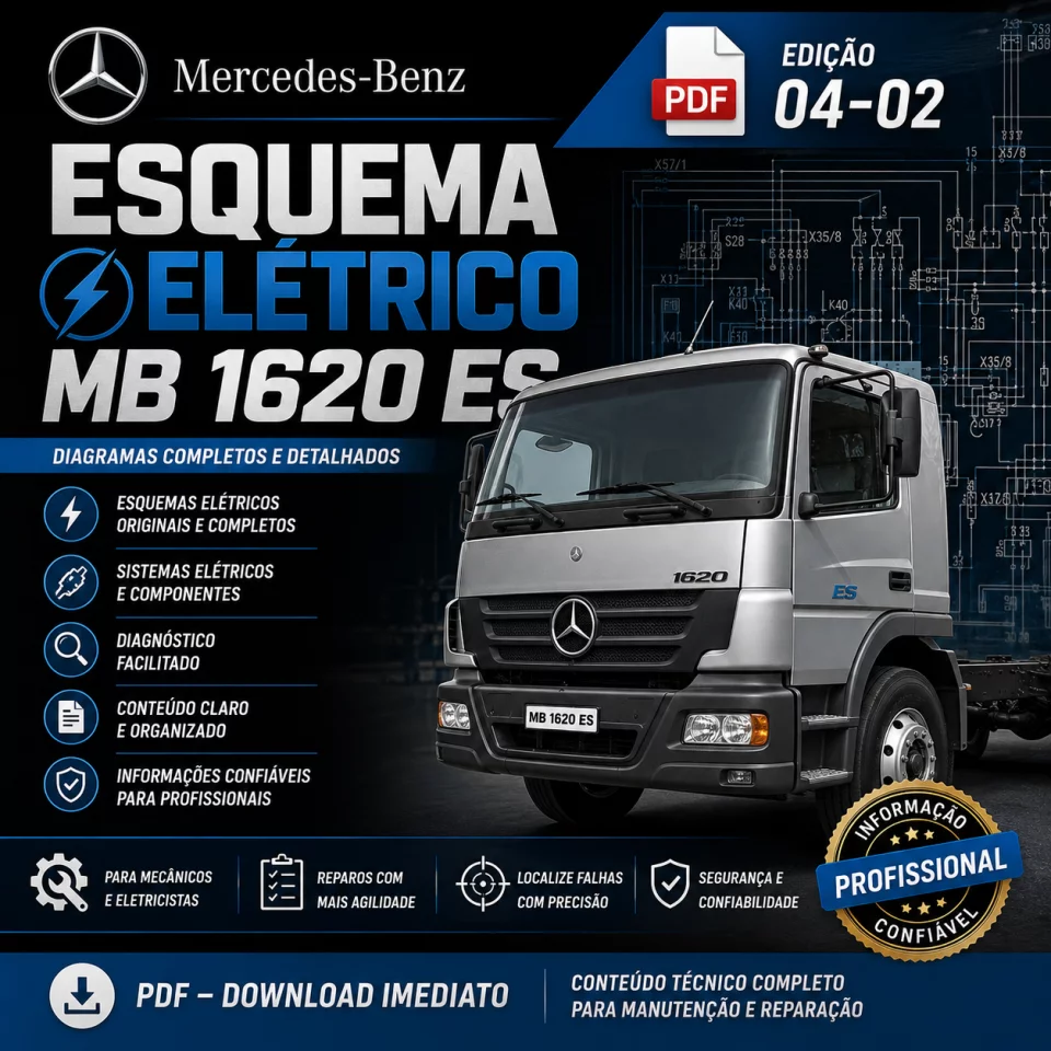 Esquema Elétrico Mercedes-Benz MB 1620 ES – Edição 04-02 | PDF – Download