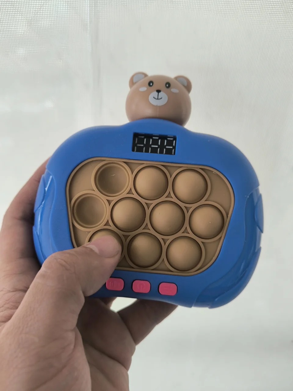 Brinquedo PUSH POP Interativo Fast Push com Urso