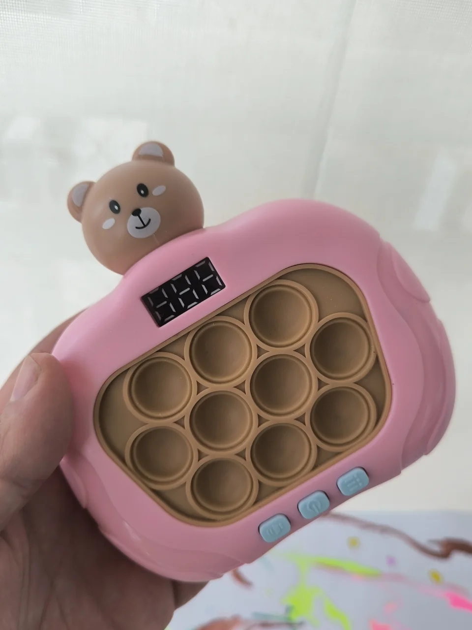 Brinquedo PUSH POP Interativo Fast Push com Urso