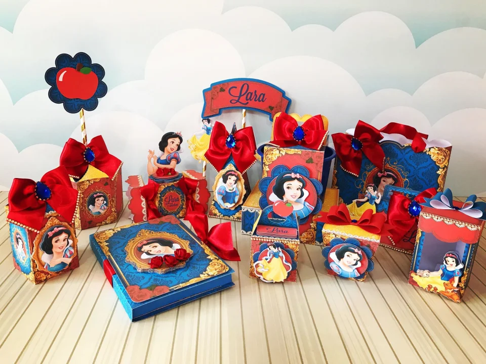 Kit Digital Personalizado de Decoração da Branca de Neve