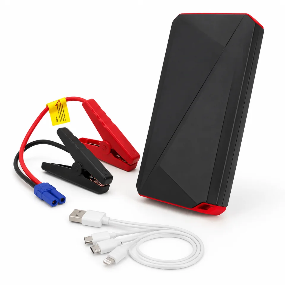 Auxiliar de Partida Portátil 12V 10800mAh 500A com USB para Carro