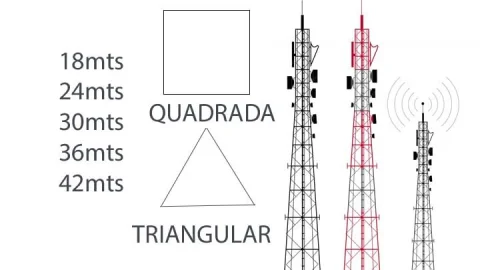 Projeto de Torre Autoportante 18 à 42 Metros - PDF