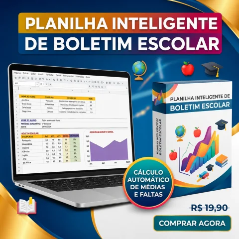 Planilha de Boletim Escolar Inteligente