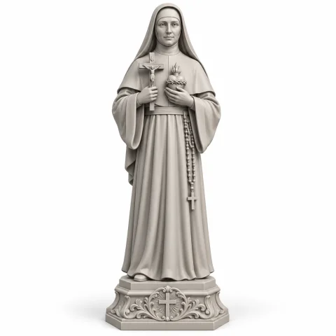 Santa Paulina do Coração Agonizante de Jesus – Arquivo STL para Impressão 3D