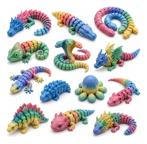 Pack +60 Arquivos STL Articulados Premium para Impressão 3D – Flexi, Dragões