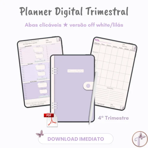 Planner Digital 2026 4° Trimestre não Datado Permanente - Arquivo PDF - Download