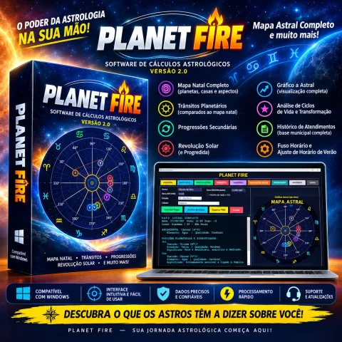 PLANET FIRE 2.0 — O Software Astrológico Profissional e Original