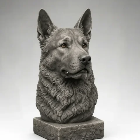 Pack STL +50 Bustos Raças De Cães Impressão 3D FDM Resina Premium