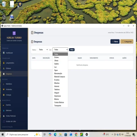 Igreja Turbo 2.0 - Sistema de Gestão Evangélica para Windows (Sem mensalidades)