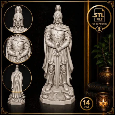Ogum da Lua – modelo para impressão 3D