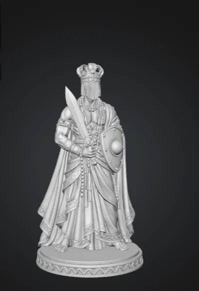 Oxalá com espada e escudo – Arquivo STL para impressão 3D