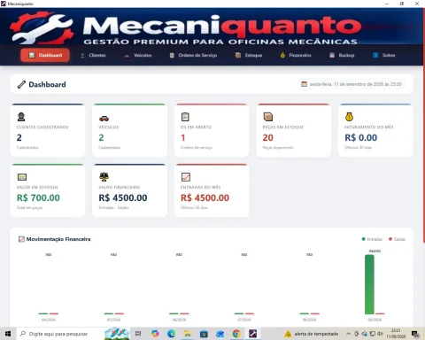 Mecaniquanto — Sistema de Gestão Ordens Serviço P/ Oficinas Mecânicas (Windows)