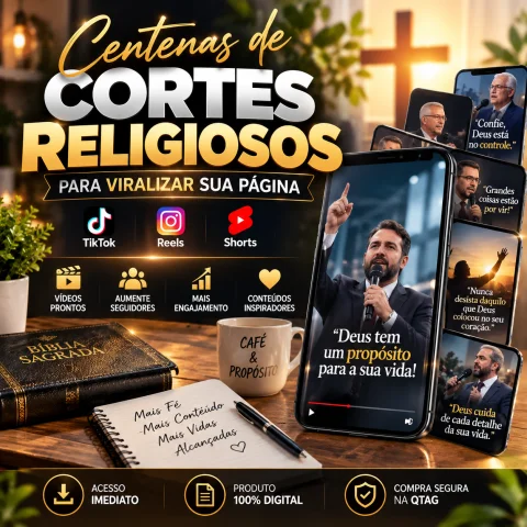 Centenas de Cortes Religiosos Cristãos – Vídeos para TikTok, Reels e Shorts