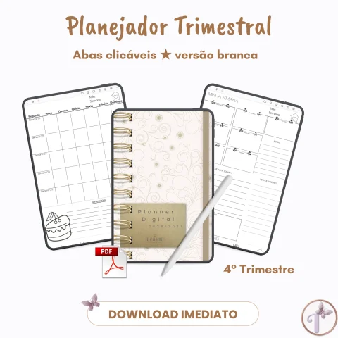 Planner Digital 2026 4° Trimestre não Datado Permanente - Arquivo PDF - Download