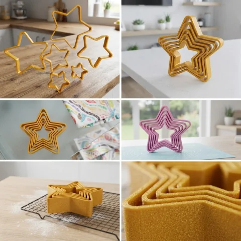 Kit Exclusivo: Estrelas de Natal 3D para Impressão (6 Tamanhos) - Arquivos STL 2