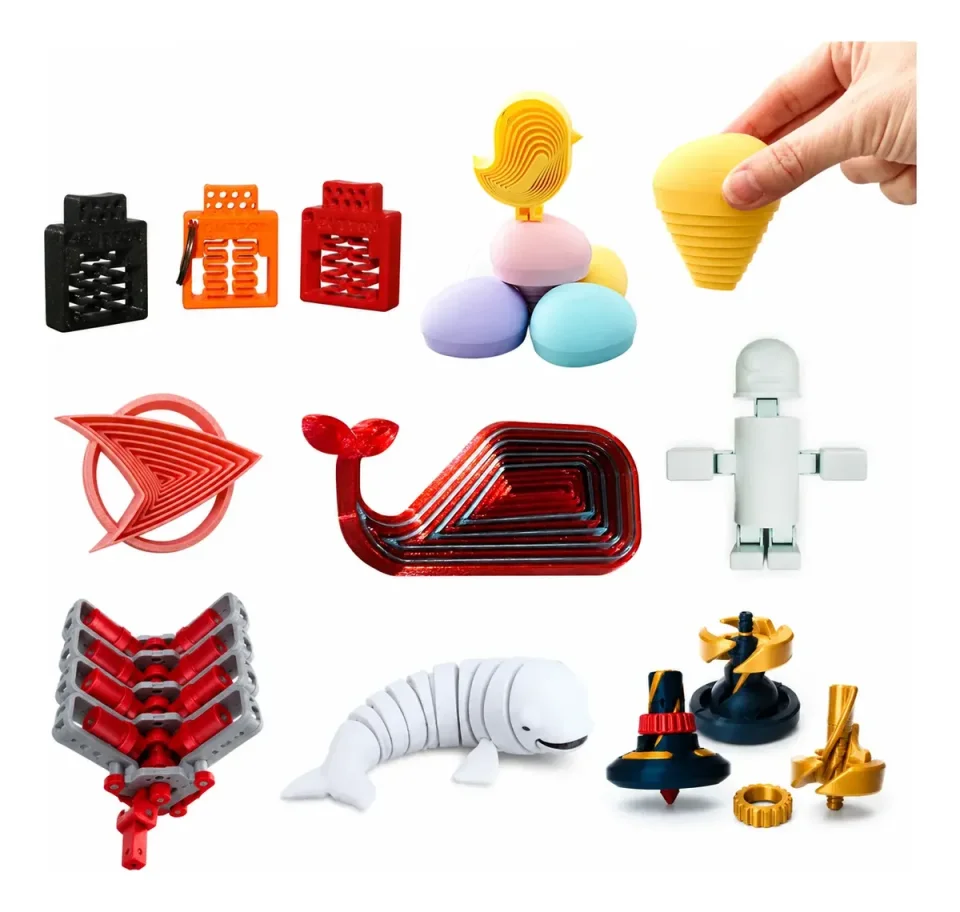 Pacote +100 Fidget Toys STL e 3MF para Impressão 3D – Modelos para Imprimir